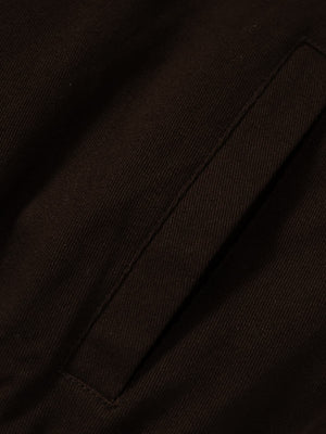 Street Punk Oblique Zipper Lambswool Collar Quilted Jacket - thumbnail 15
