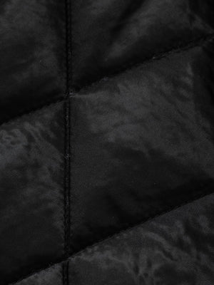 Vintage Leather and Sherpa Patchwork Webbing Cotton Jacket - thumbnail 18