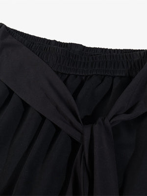 Dark Street Character Print Waist Strap Detail Barrel Pants - thumbnail 5