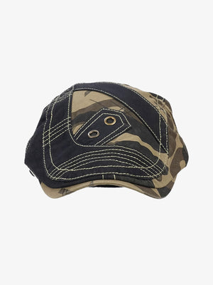 Camouflage Metal Patch Design Duckbill Forward Cap - thumbnail 5