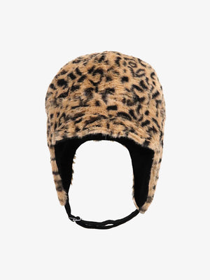 Retro Leopard Plush Earmuff Winter Hat - thumbnail 5