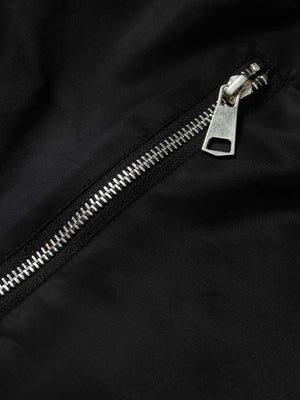 Street Dark Shadow Fur Collar Quilted Bomber Jacket - thumbnail 16