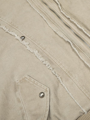 Retro Washed Fleece-lined Hooded Work Jacket - thumbnail 11