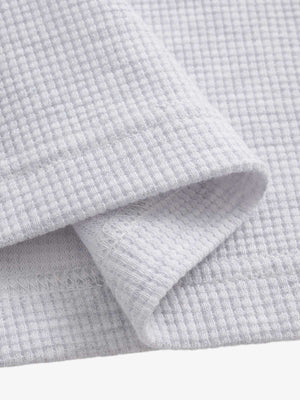 Jersey Waffle Faux Two-Piece Lapel Collar Striped Sweatshirt - thumbnail 10