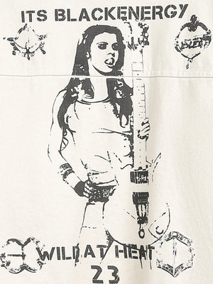 Street Hip-Hop Portrait Print Graphic Jacket - thumbnail 3