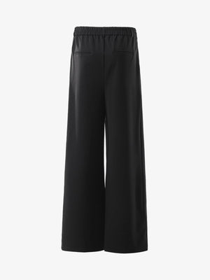 Retro Asymmetric Waist Loose Wide-Leg Trousers - thumbnail 5