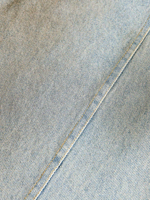 Light wash barrel jeans – fabric close-up | XoKool