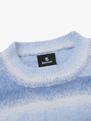 Retro Gradient Stripe Jacquard Sweater - thumbnail 3