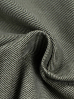 Olive Ripped Carpenter Jeans with Camo Waistband – fabric twill close-up | XoKool
