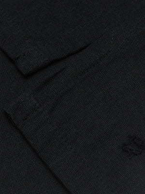 Black rugby shirt – placket detail | XoKool