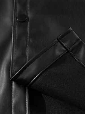 Cleanfit Short-Sleeve PU Leather Shirt - thumbnail 5