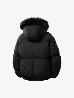 Vintage Fur Collar Hooded Cotton Jacket - thumbnail 4