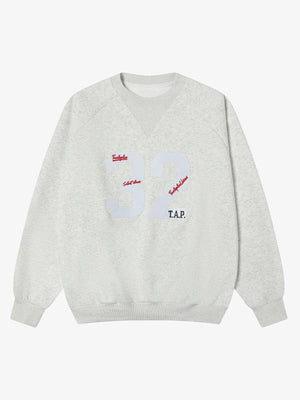 Retro Patch Embroidery Sweatshirt - thumbnail 1