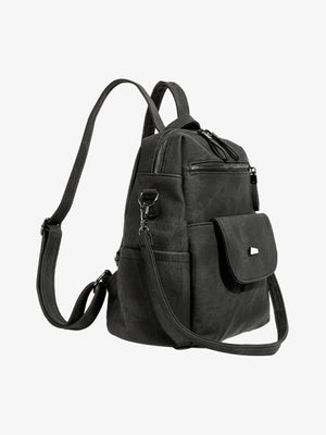 Suede Simple Dual-Use Large Capacity Backpack - thumbnail 4