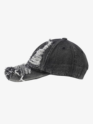 Retro Distressed Street Denim Baseball Cap - thumbnail 6
