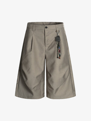 Deconstructed Pleated Pendant Casual Jorts - thumbnail 1