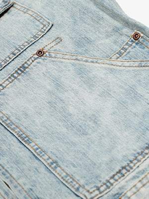 Vintage Light Wash Workwear Denim Jacket - thumbnail 6
