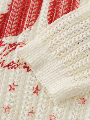 Street Hollow Knit Crew Neck Sweater - thumbnail 3