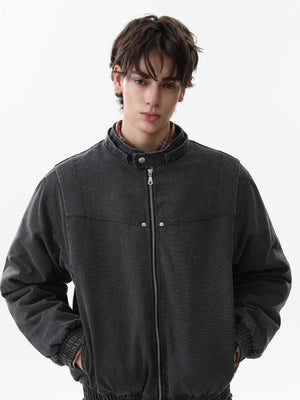 Street Outdoor Detachable Fur Collar Fleece Hooded Padded Jacket - thumbnail 7