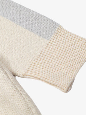 Vertical Striped Colorblock Lapel Sweater - thumbnail 6