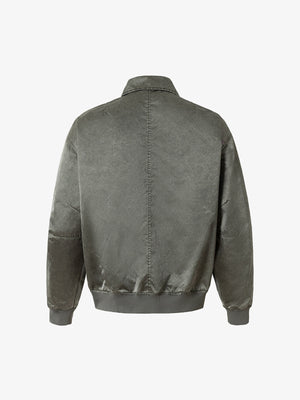 Retro Utility Nylon Patchwork Bomber Jacket - thumbnail 2