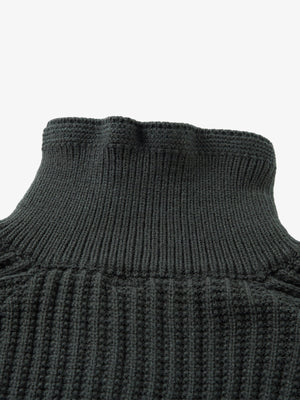 Vintage Faux Two-Piece Layered Collar Turtleneck Sweater - thumbnail 8