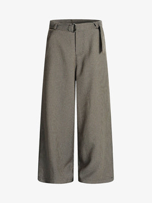 Belted Houndstooth Blazer Pants - thumbnail 1