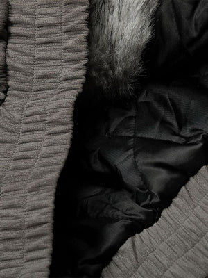 Vintage Dual-layer Collar Fleece-lined Zipper Jacket - thumbnail 9