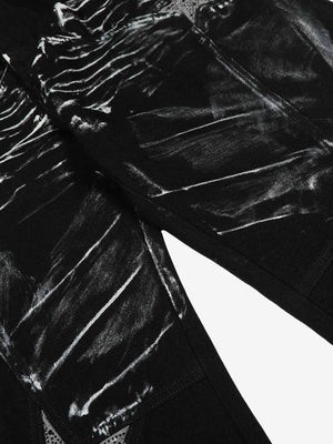 Painted star jeans – front paint + star close-up | XoKool