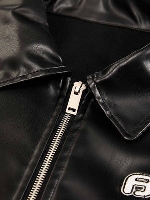 Gangster Rap Lettering Embroidered Leather Set - thumbnail 12