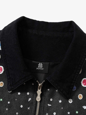 Spray-Dyed Gradient Multi-Layered Print Jacket - thumbnail 5