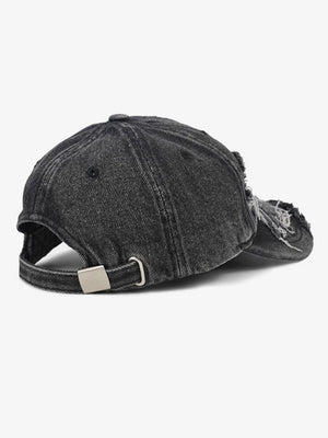 Retro Distressed Street Denim Baseball Cap - thumbnail 5