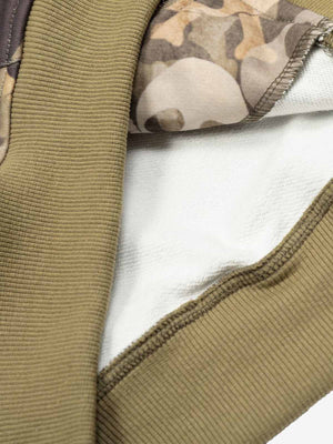 Skull Camouflage Fur Collar Hot Diamond Hooded Jacket - thumbnail 12