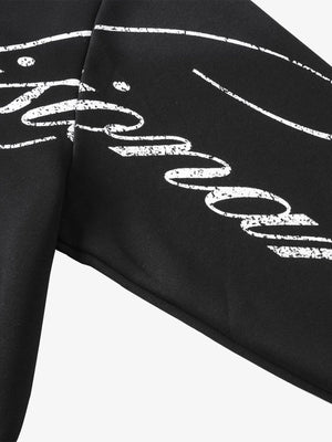 High Street Script Letter Print Zip-up Hoodie Jacket - thumbnail 17