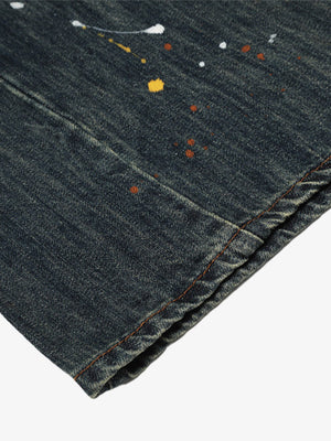 Dark Wash Barrel Jeans – Saum Nahaufnahme | XoKool