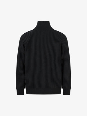 Vintage Faux Two-Piece Layered Collar Turtleneck Sweater - thumbnail 4