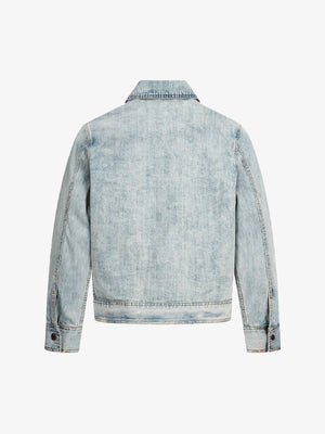 Vintage Light Wash Workwear Denim Jacket - thumbnail 2