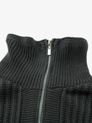 Vintage Faux Two-Piece Layered Collar Turtleneck Sweater - thumbnail 6
