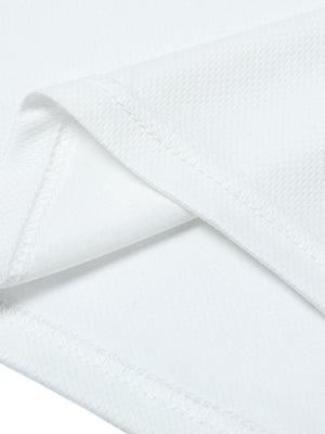 Contrast Color Sporty V-Neck Jersey T-Shirt - thumbnail 5
