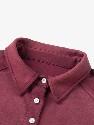 Gradient Print Lapel Long-sleeved Sweatshirt - thumbnail 3