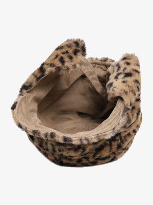 Retro Leopard Plush Earmuff Winter Hat - thumbnail 7