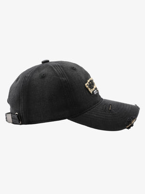 Vintage Washed Distressed Letter Embroidery Baseball Cap - thumbnail 6