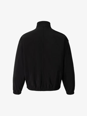 Minimalist Functional Stand-Up Collar Cropped Work Jacket - thumbnail 2