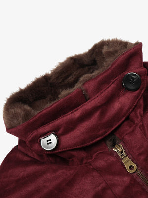 Suede bomber jacket – detail view | XoKool
