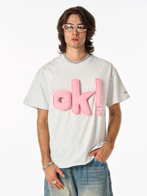 Fun "OK!" Graphic T-Shirt - thumbnail 4