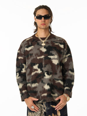Street Camouflage Crew Neck Sweater - thumbnail 3