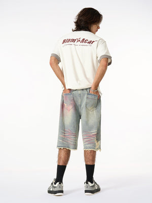 Distressed NO. 28 Jersey T-Shirt - thumbnail 8