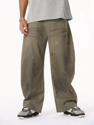Retro Inkjet Dirty Dyed Barrel Pants - thumbnail 15