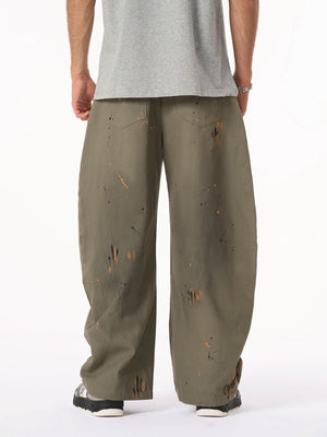 Retro Inkjet Dirty Dyed Barrel Pants - thumbnail 17