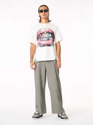 Elastic Waistband Barrel Pants - thumbnail 7